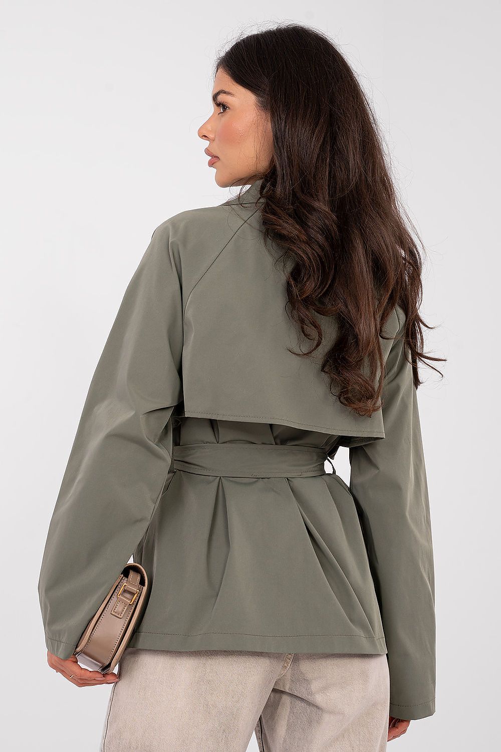 Mantel Damen Trenchcoat Tailliert Übergangsmantel