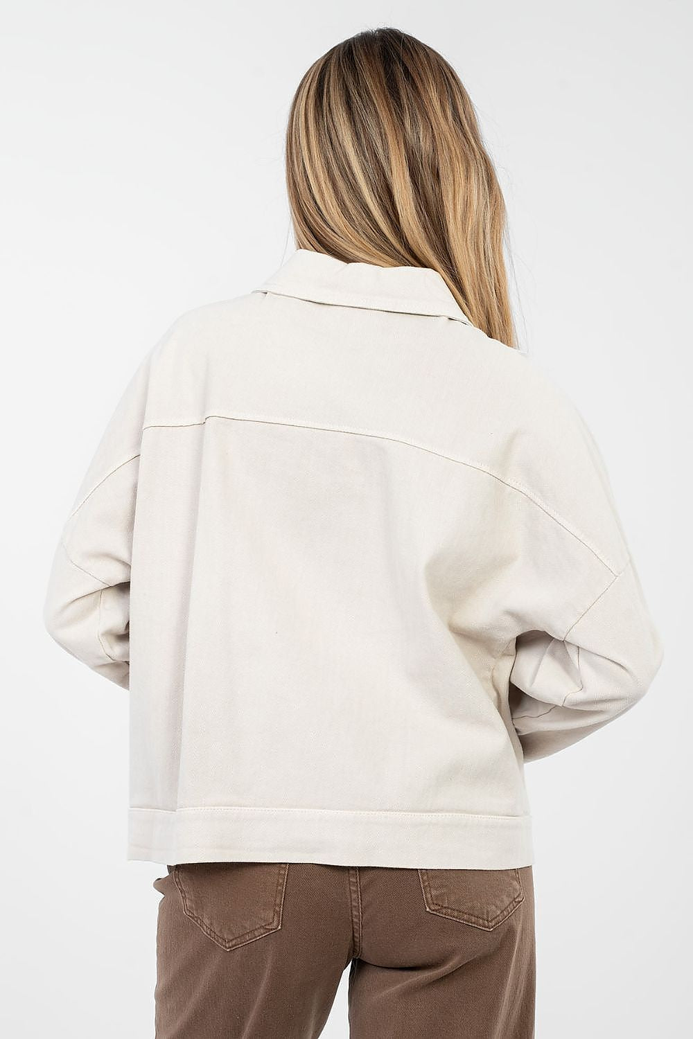 Jeansjacke Damen 9 Farben – Baumwolle Klassisch Einheitsgröße