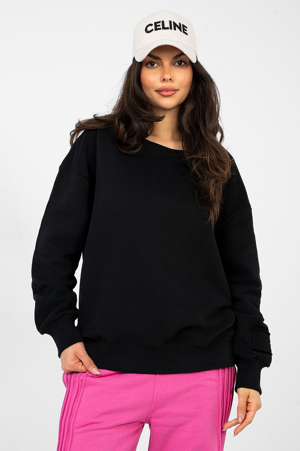 Bluse Damen Bootsausschnitt Stickerei Baumwolle