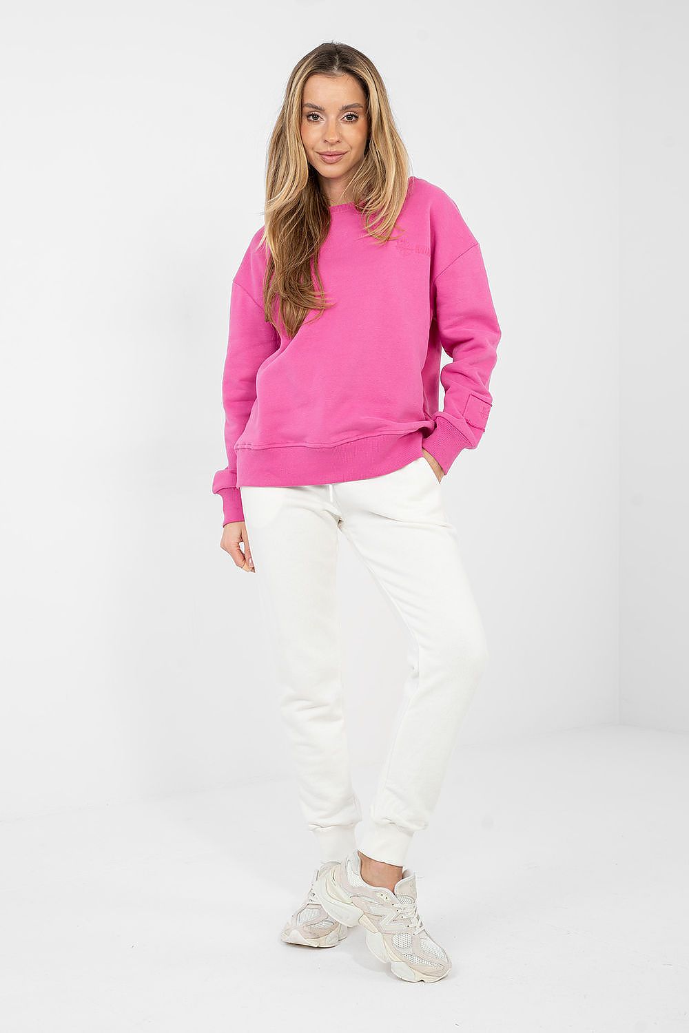 Bluse Damen Bootsausschnitt Stickerei Baumwolle