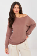 Bluse Damen Bootsausschnitt Stickerei Baumwolle