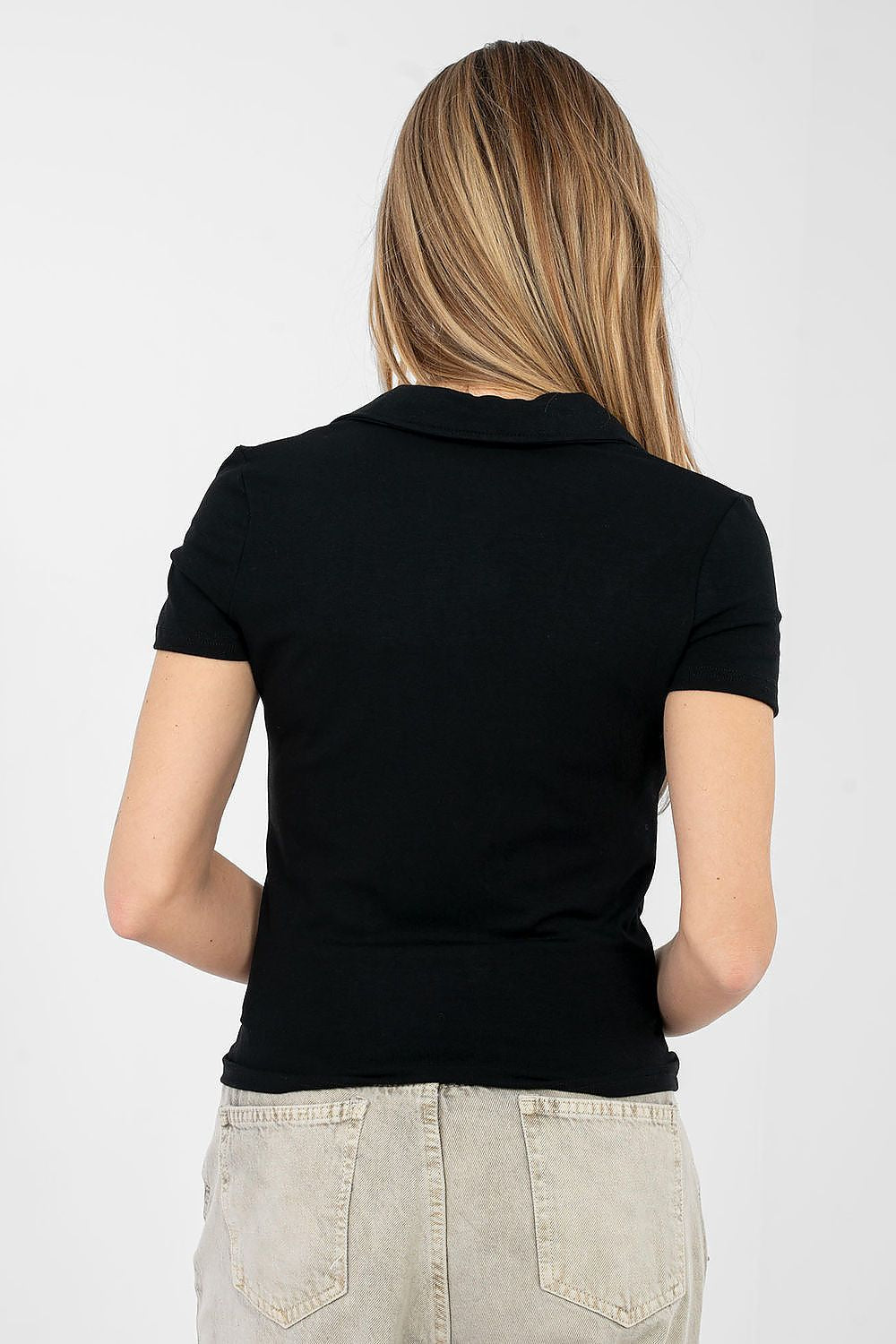 Polo Shirt Damen Kurzarm Viskose Universalgröße