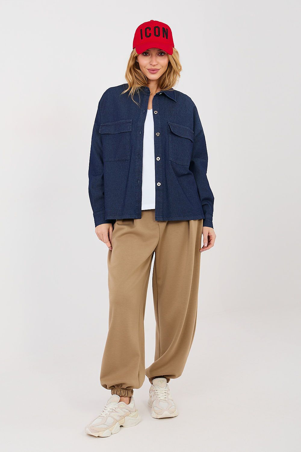 Jeansbluse Damen – Lässige Langarm-Bluse mit Knopfleiste