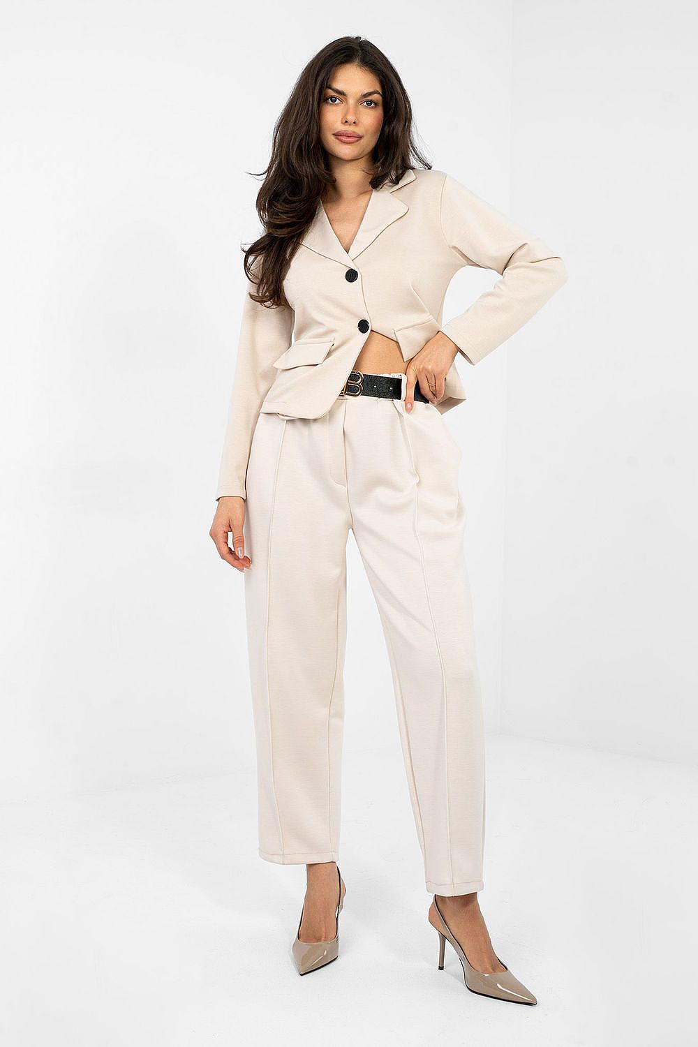Elegante Jogginghose Italy Moda Damen – Hohe Taille