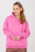 Hoodie Damen Stickerei Kängurutablesche Baumwolle