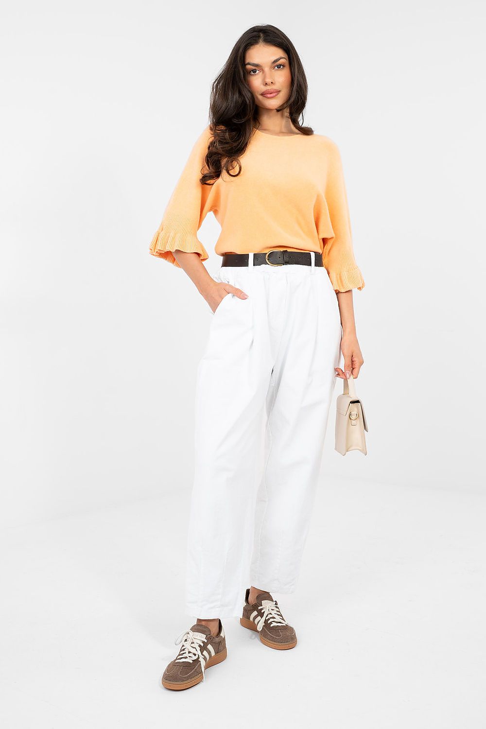 Cordhose Damen – Elegante Karottenhose mit Hoher Taille