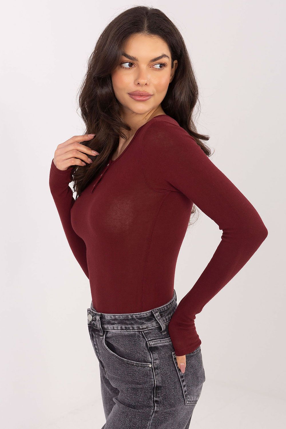Bluse Damen Langarm Elegant – Universalgröße