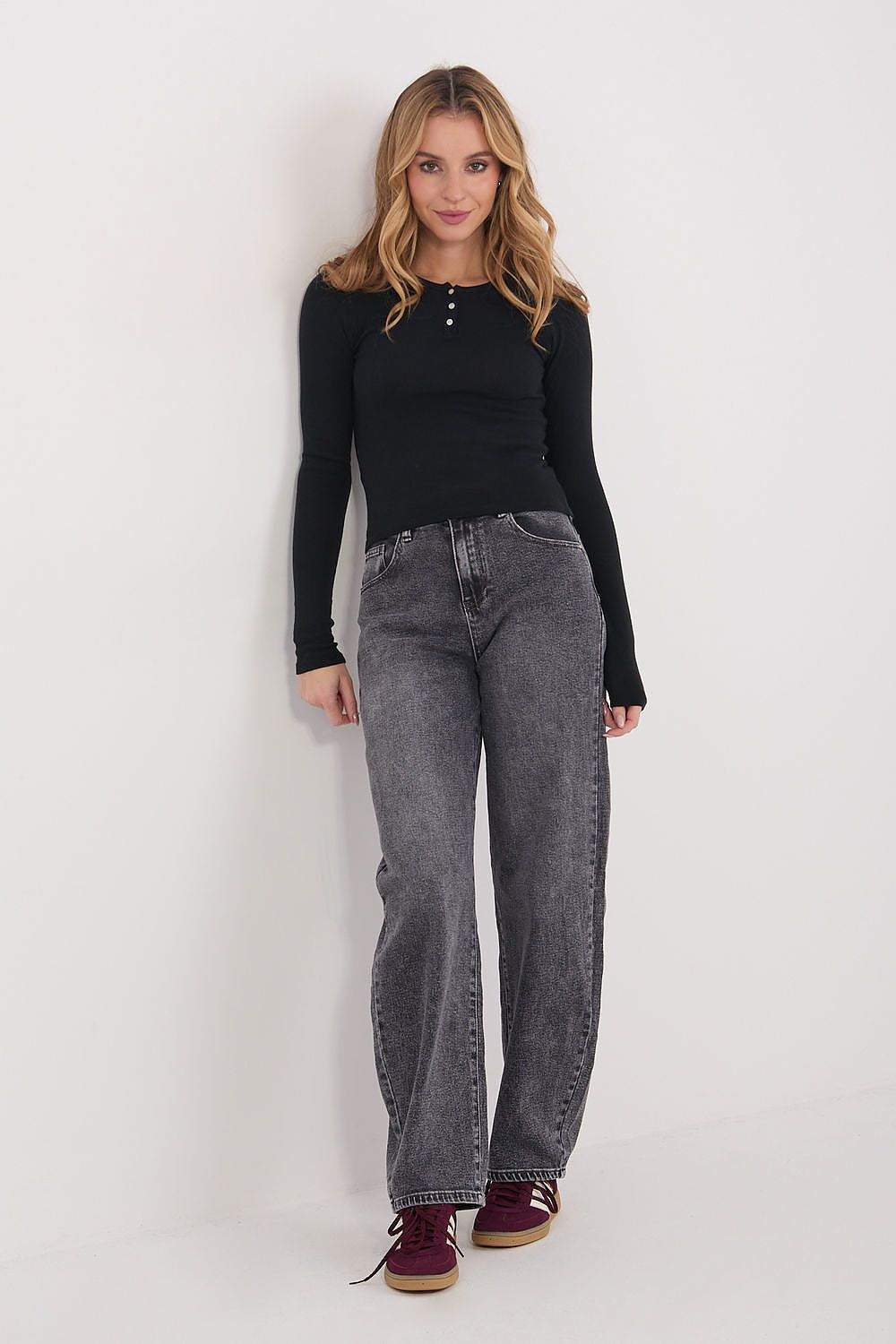 Bluse Damen Langarm Elegant – Universalgröße