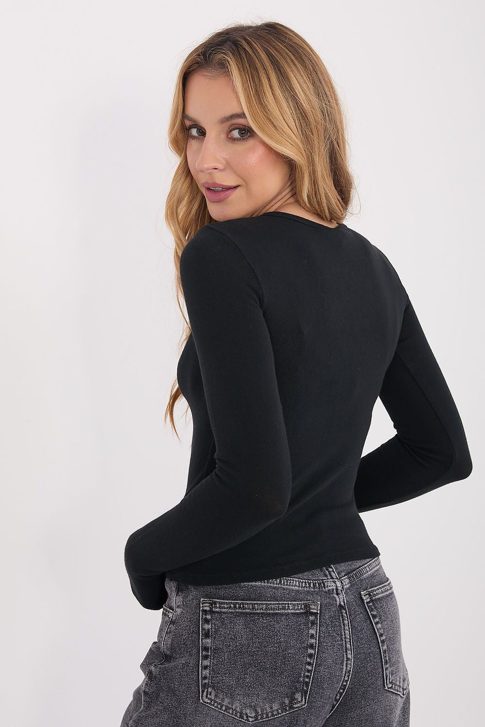 Bluse Damen Langarm Elegant – Universalgröße