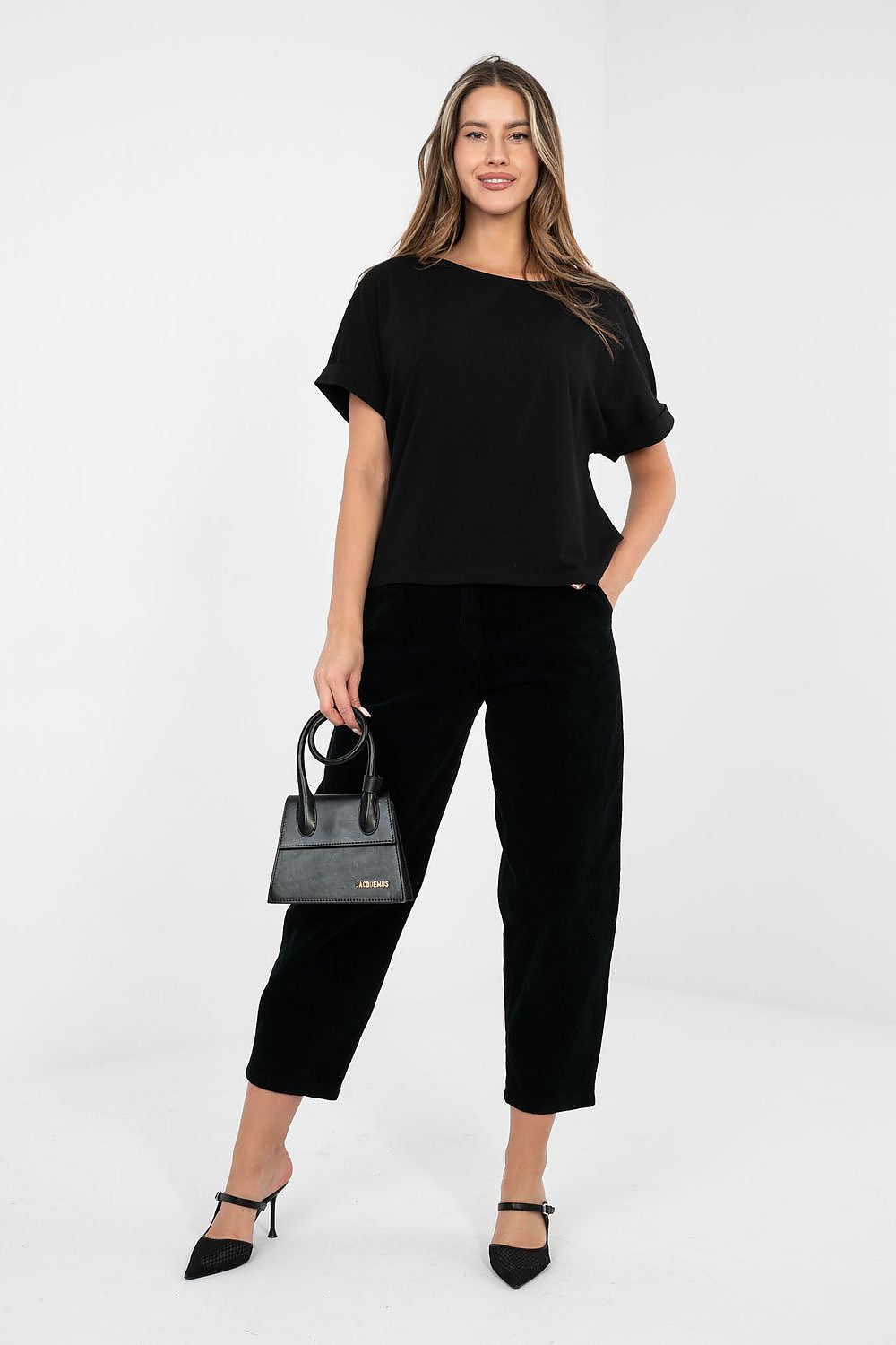 Oversize Shirt Damen Baumwolle - Basic Kurzarm Top Casual