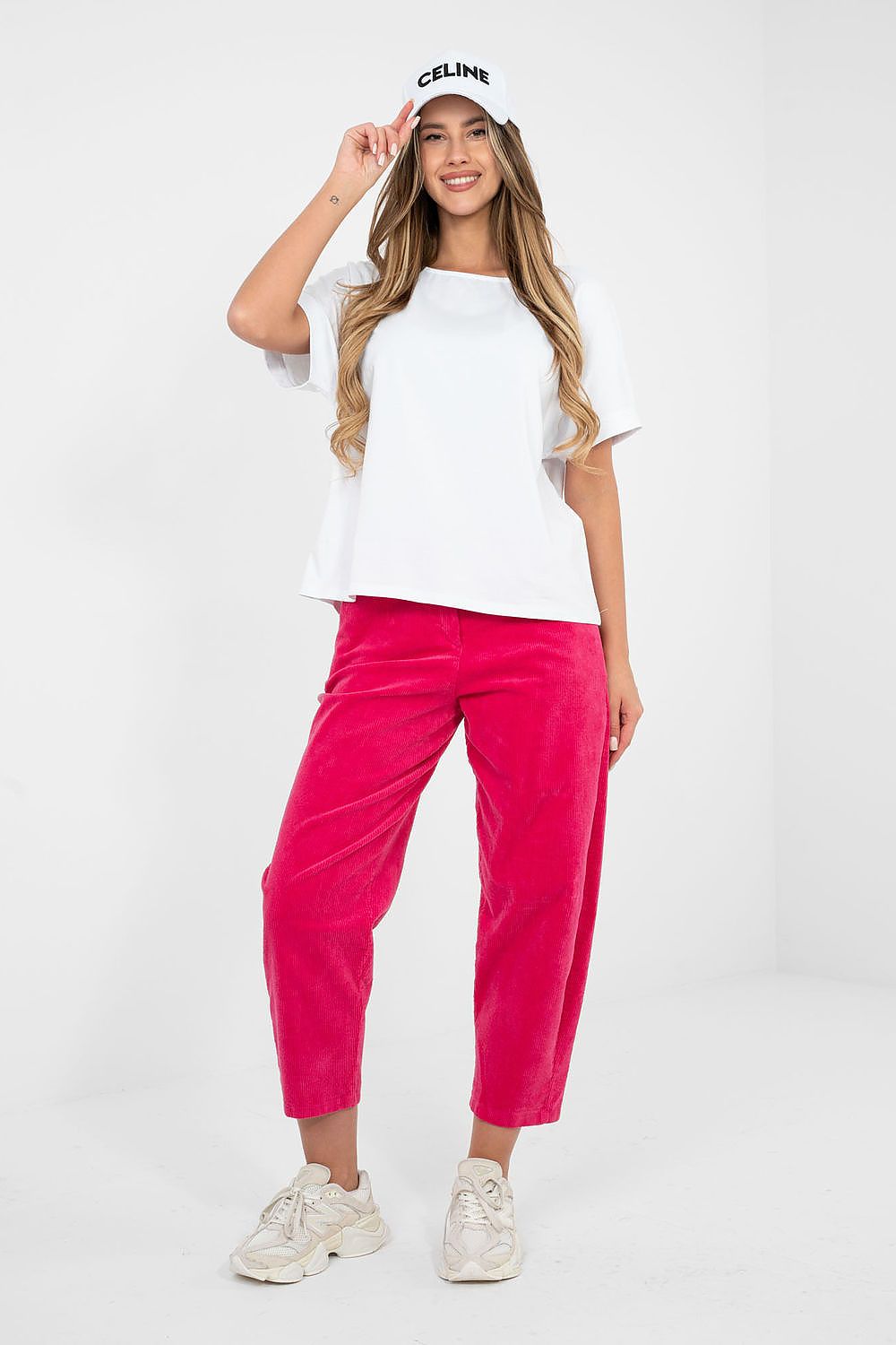 Oversize Shirt Damen Baumwolle - Basic Kurzarm Top Casual