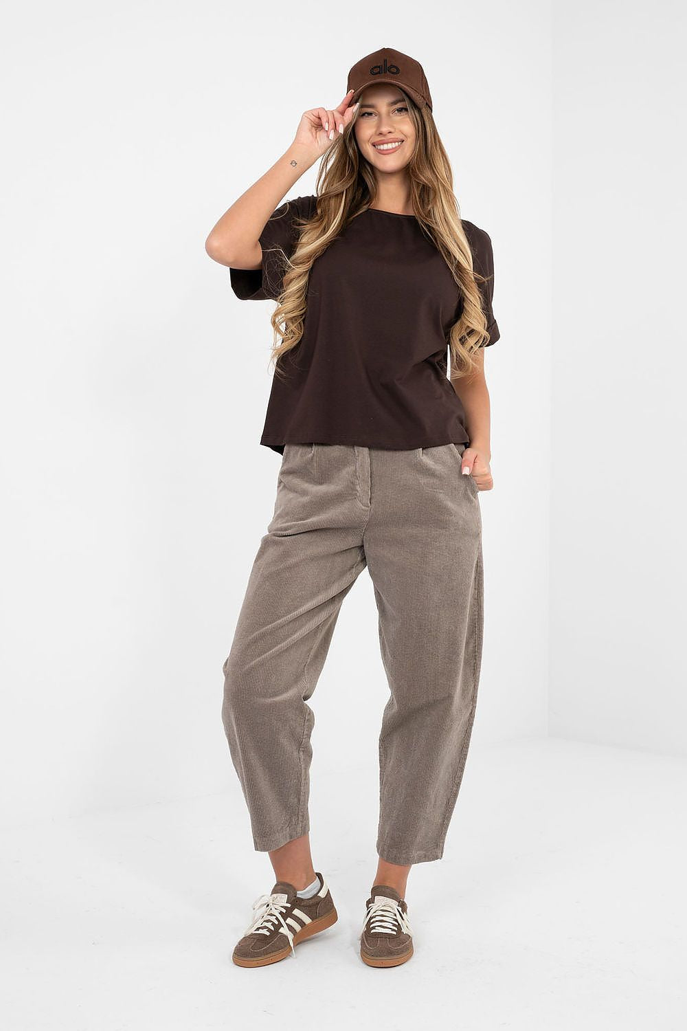 Oversize Shirt Damen Baumwolle - Basic Kurzarm Top Casual