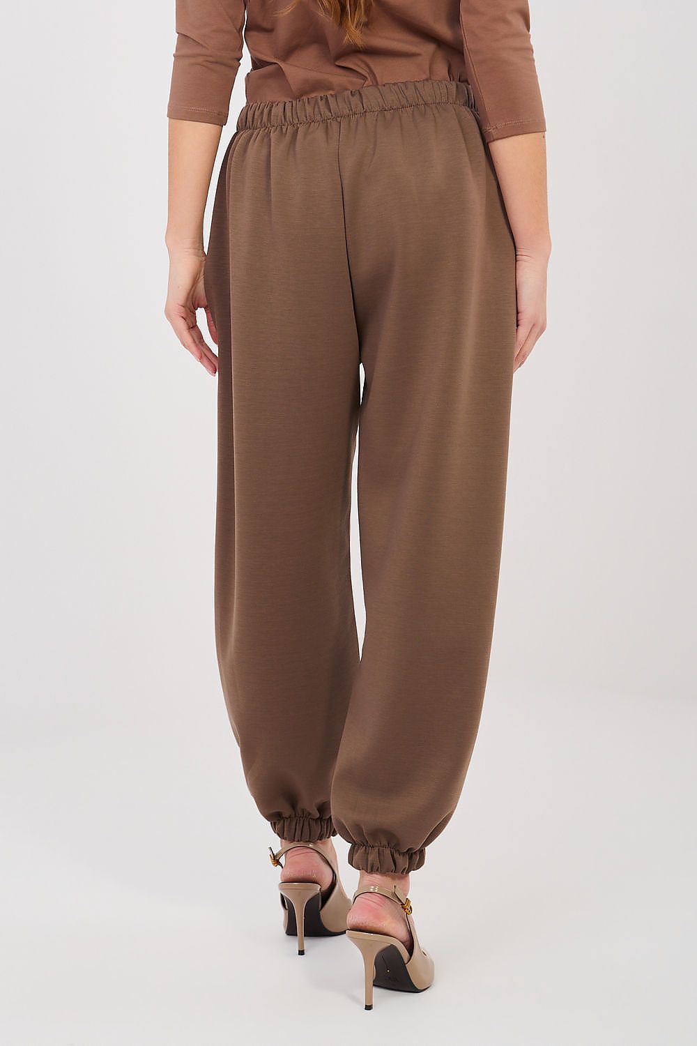 Jogger Sweatpants Italy Moda Damen – Bündchen & Falten-Design