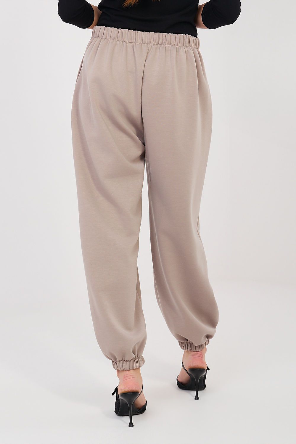 Jogger Sweatpants Italy Moda Damen – Bündchen & Falten-Design