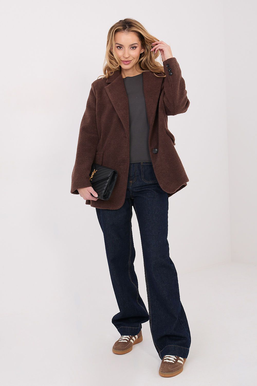 Damen Basic Shirt Baumwolle Langarm - Figurbetontes Shirt Runder Ausschnitt