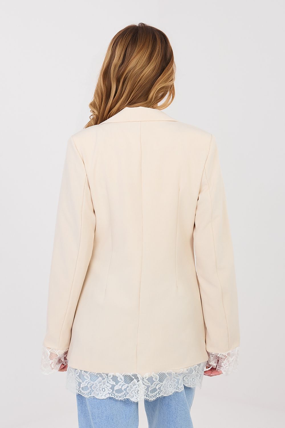 Eleganter Damenblazer mit Spitzendetails für Business & Freizeit
