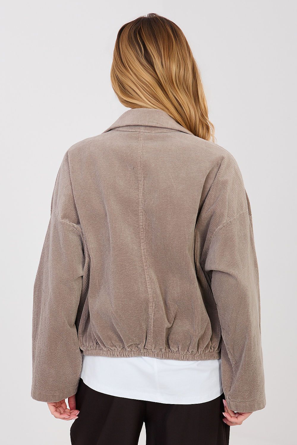 Cordjacke Damen Bomber Retro – 10 Farben Einheitsgröße