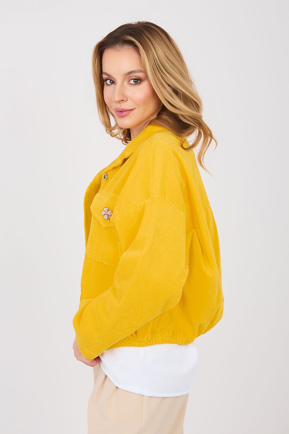Cordjacke Damen Bomber Retro – 10 Farben Einheitsgröße