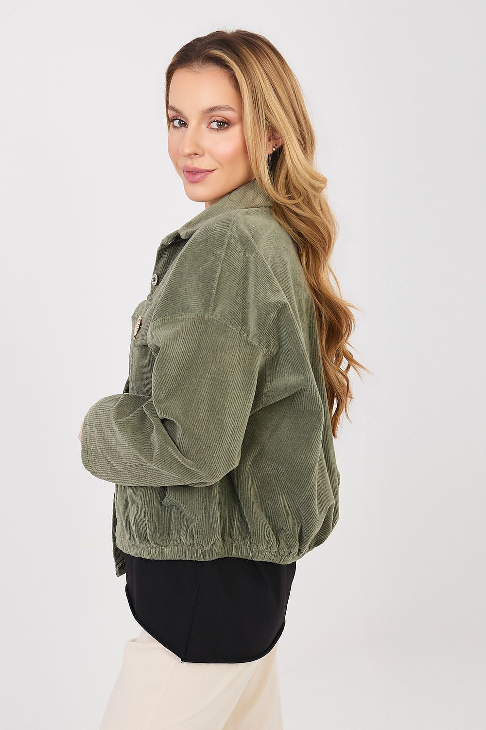 Cordjacke Damen Bomber Retro – 10 Farben Einheitsgröße