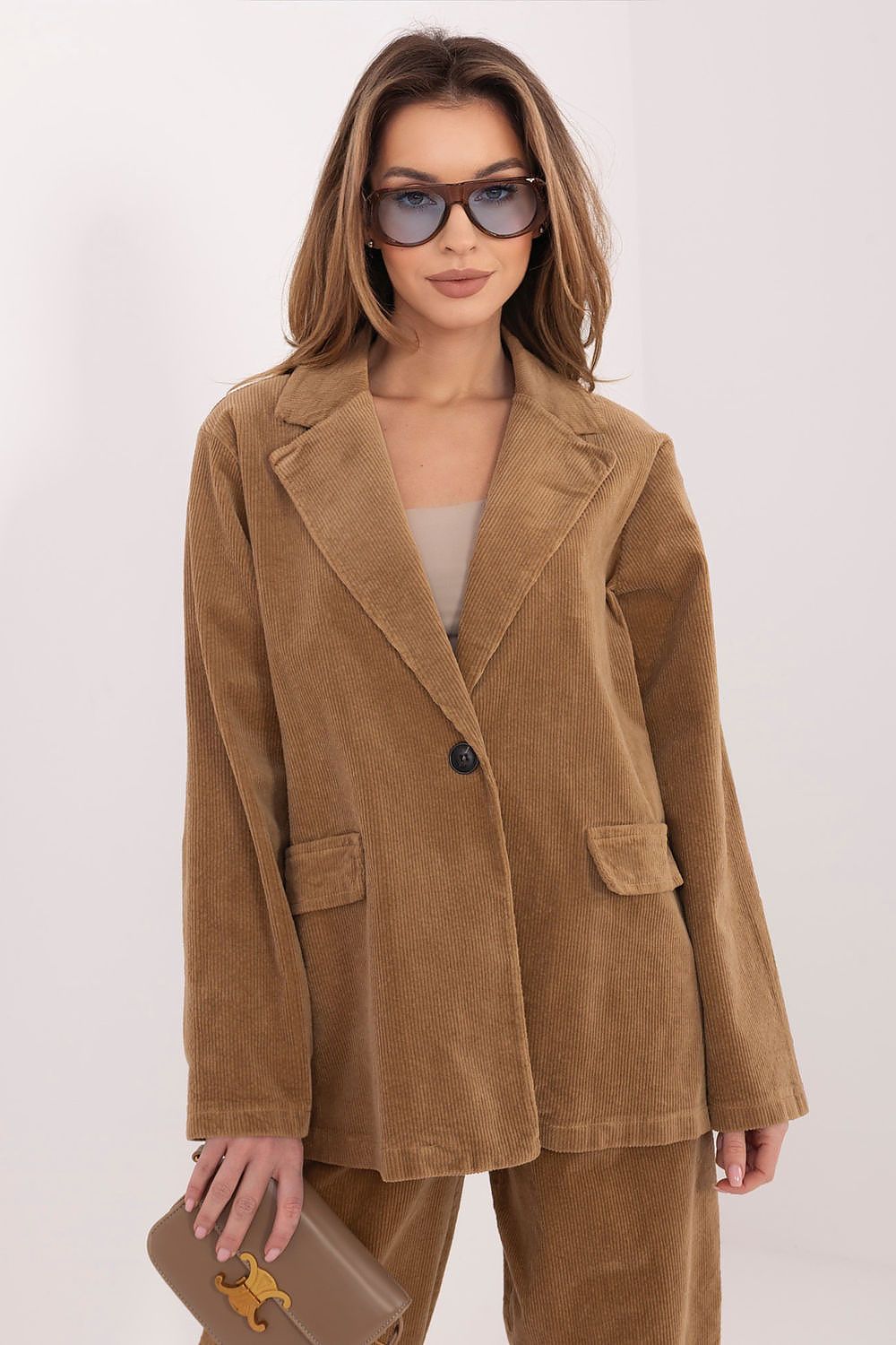 Cordblazer Damen Elegant - Lässiger Blazer Alltag & Büro
