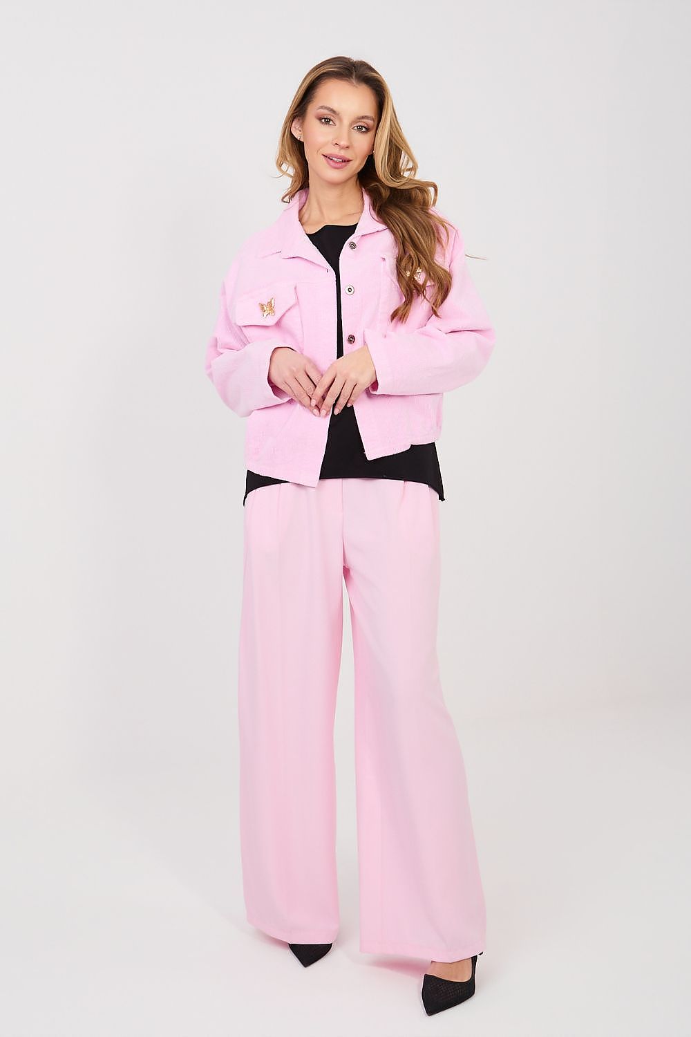 Cordjacke Damen Bomber Retro – 10 Farben Einheitsgröße