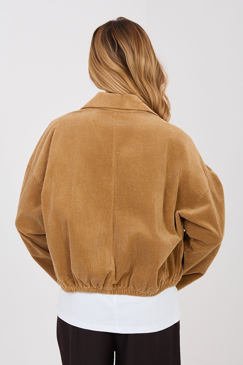 Cordjacke Damen Bomber Retro – 10 Farben Einheitsgröße
