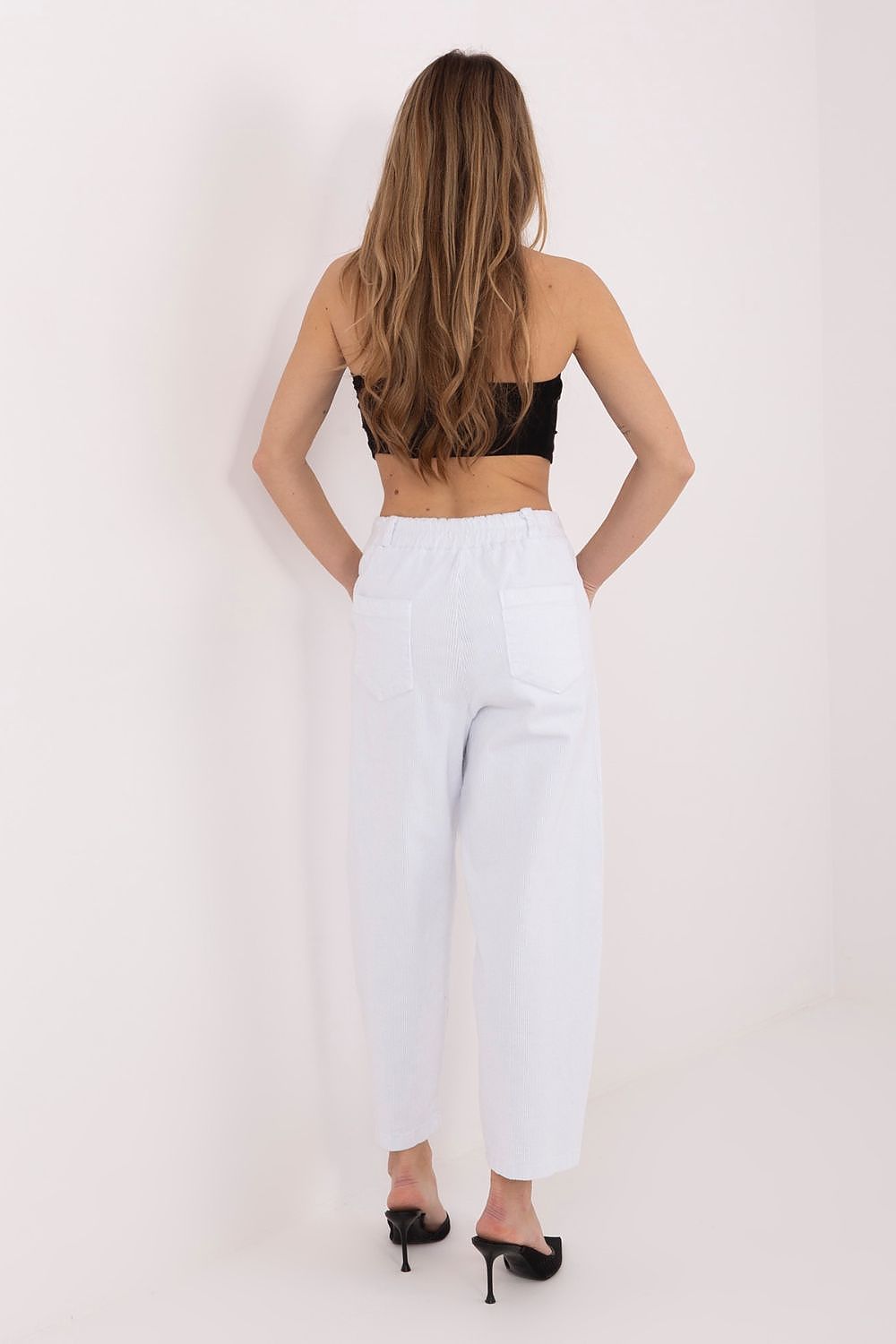 Cordhose Damen Karotte Hohe Taille - Moderne Cord Hose Alltag