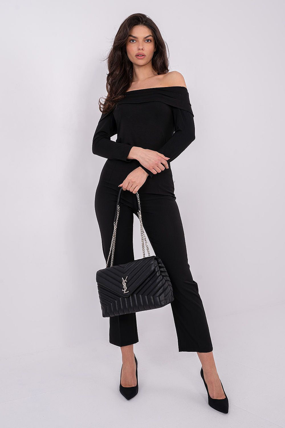 Damen Bluse mit Carmen-Ausschnitt aus Viskose – Feminin & Luftig