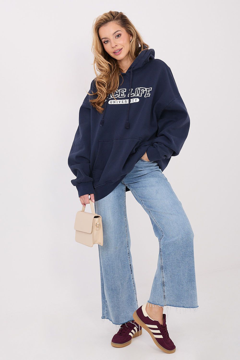 Hoodie Damen mit Kapuze & Kängurutasche aus Baumwolle – Warm & Bequem