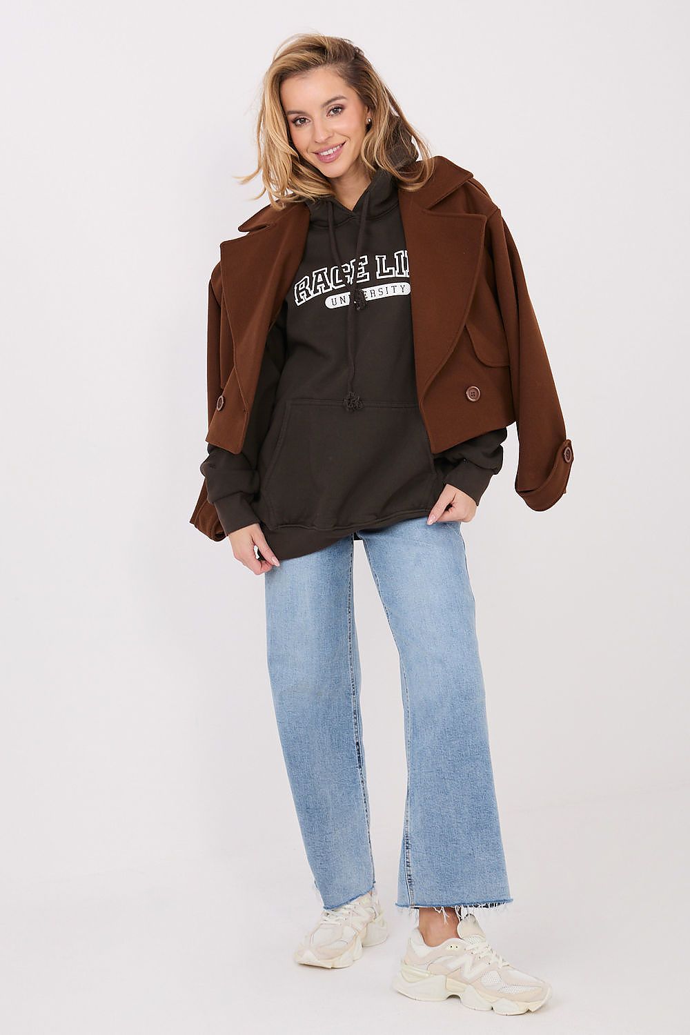 Hoodie Damen mit Kapuze & Kängurutasche aus Baumwolle – Warm & Bequem