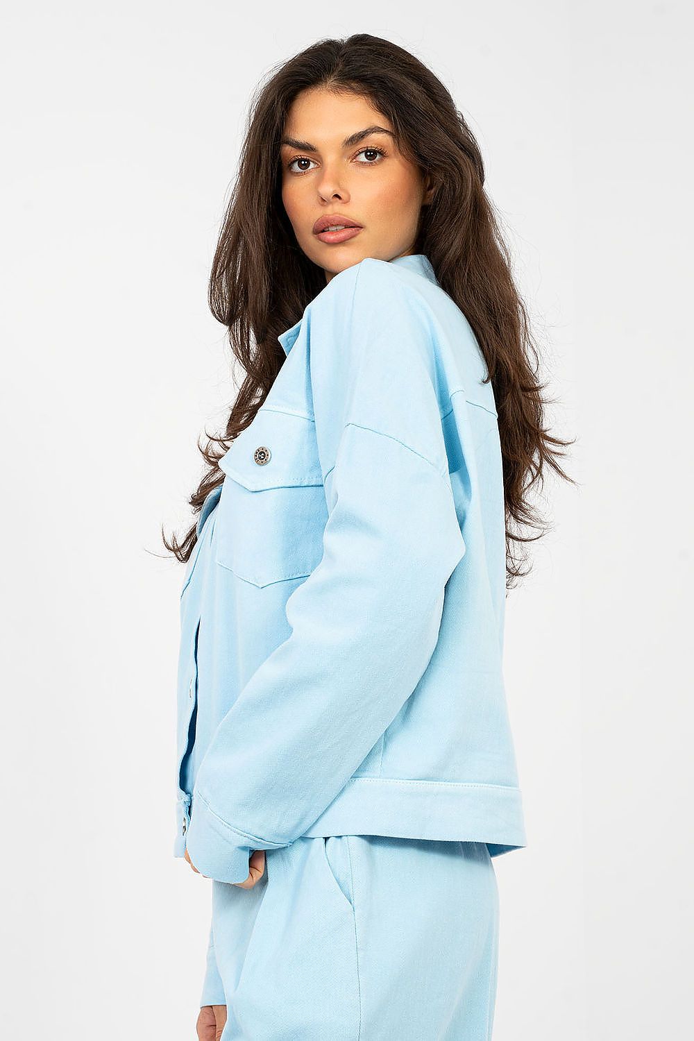 Jeansjacke Damen 9 Farben – Baumwolle Klassisch Einheitsgröße