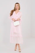 Boho-Sommerkleid Damen – Luftiges Midi-Kleid mit Puffärmeln