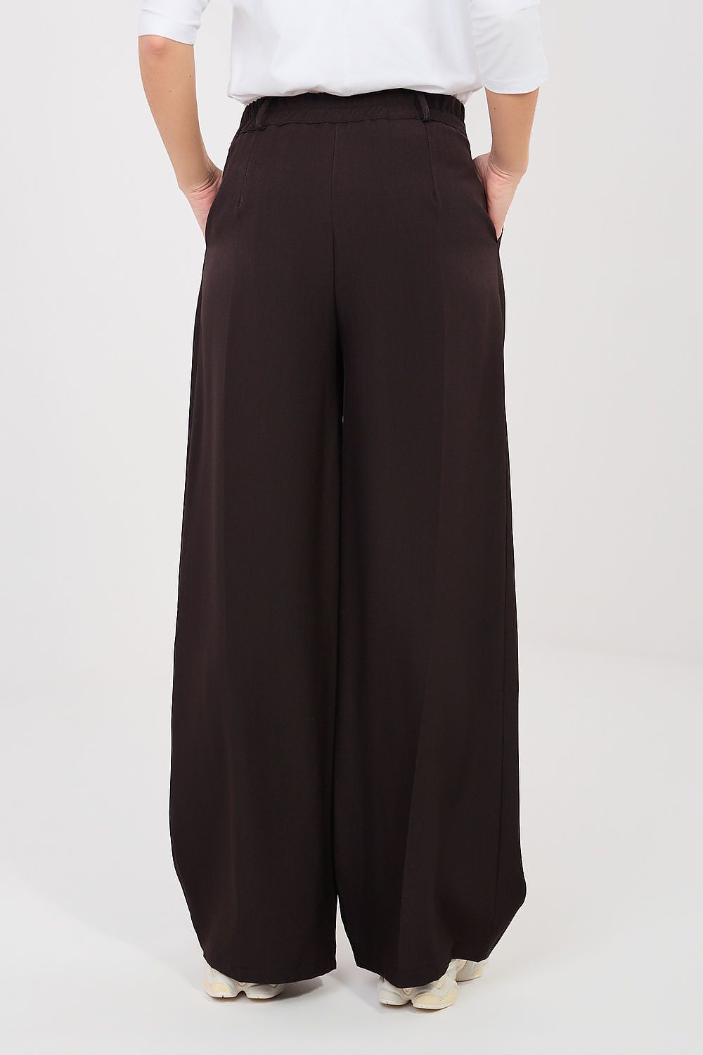 Wide Leg Hose Damen High Waist Braun – Elegant & Alltagstauglich