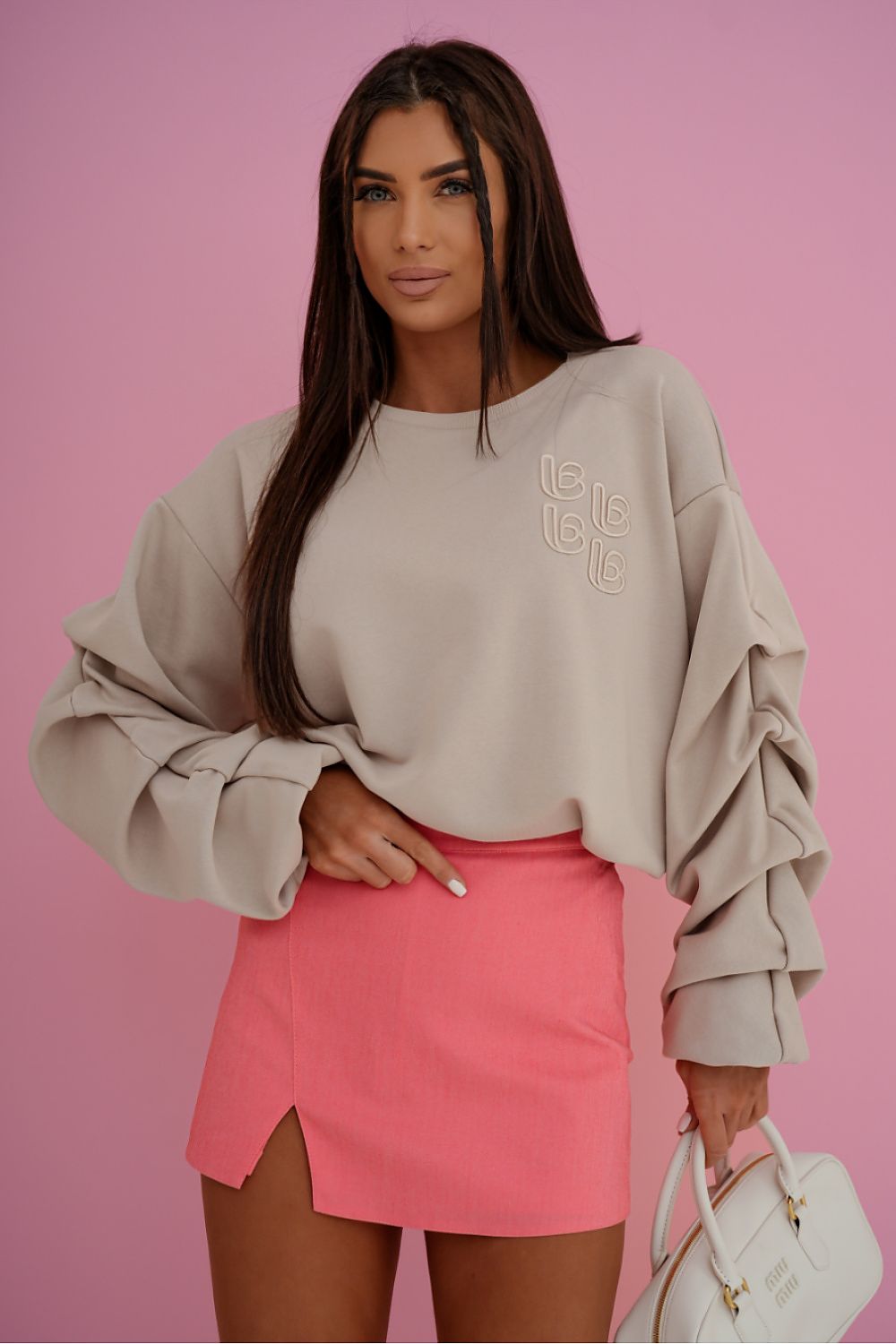 Sweater Damen Baumwolle Bunt Oversized Universalgröße