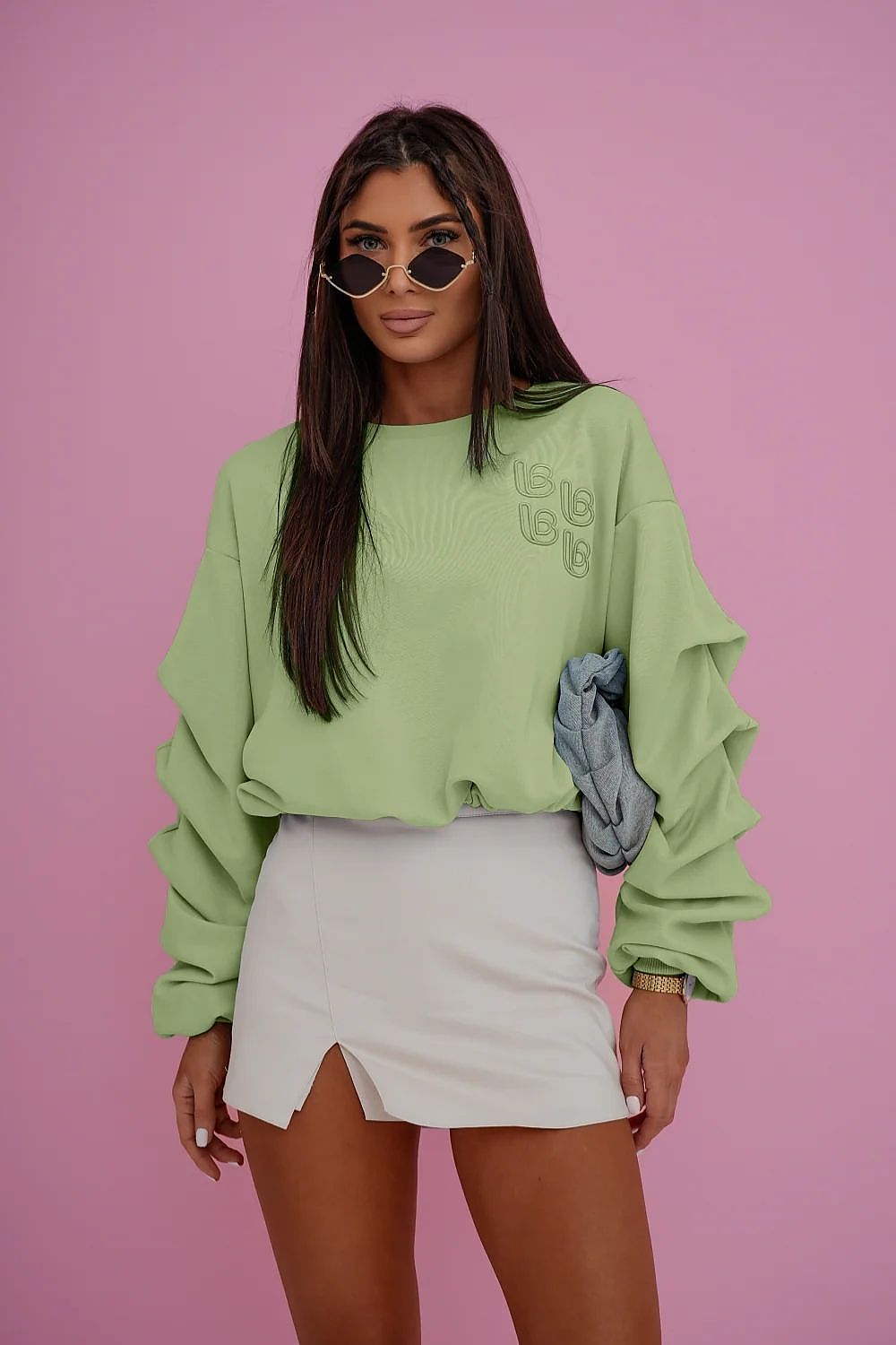 Sweater Damen Baumwolle Bunt Oversized Universalgröße