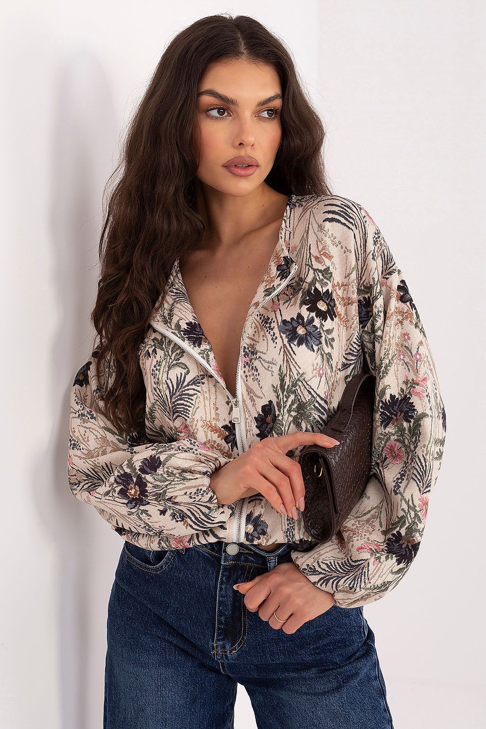 Cropped Jacke Damen – Leichte Kurzjacke aus Polyester-Elasthan