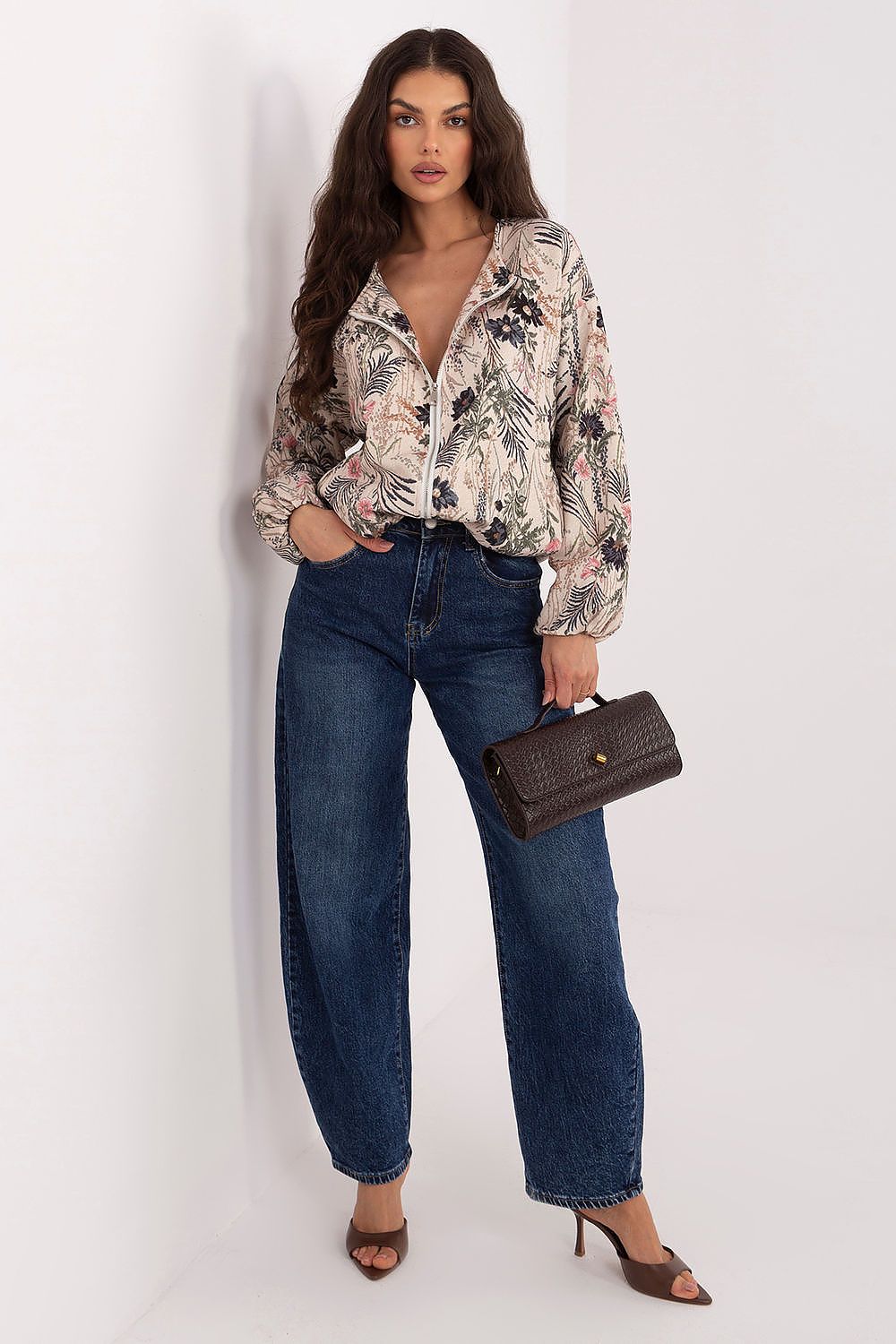 Cropped Jacke Damen – Leichte Kurzjacke aus Polyester-Elasthan