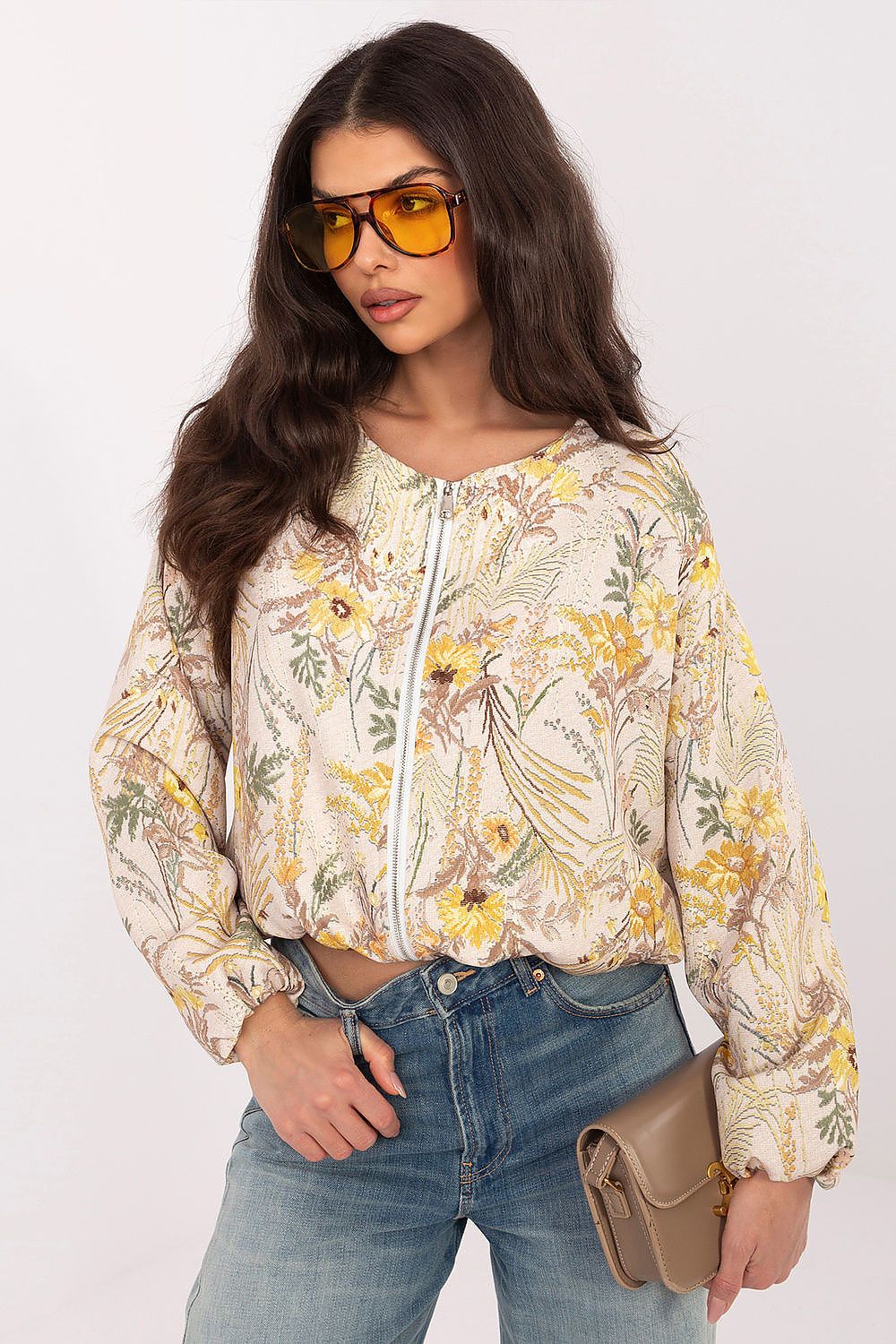 Cropped Jacke Damen – Leichte Kurzjacke aus Polyester-Elasthan