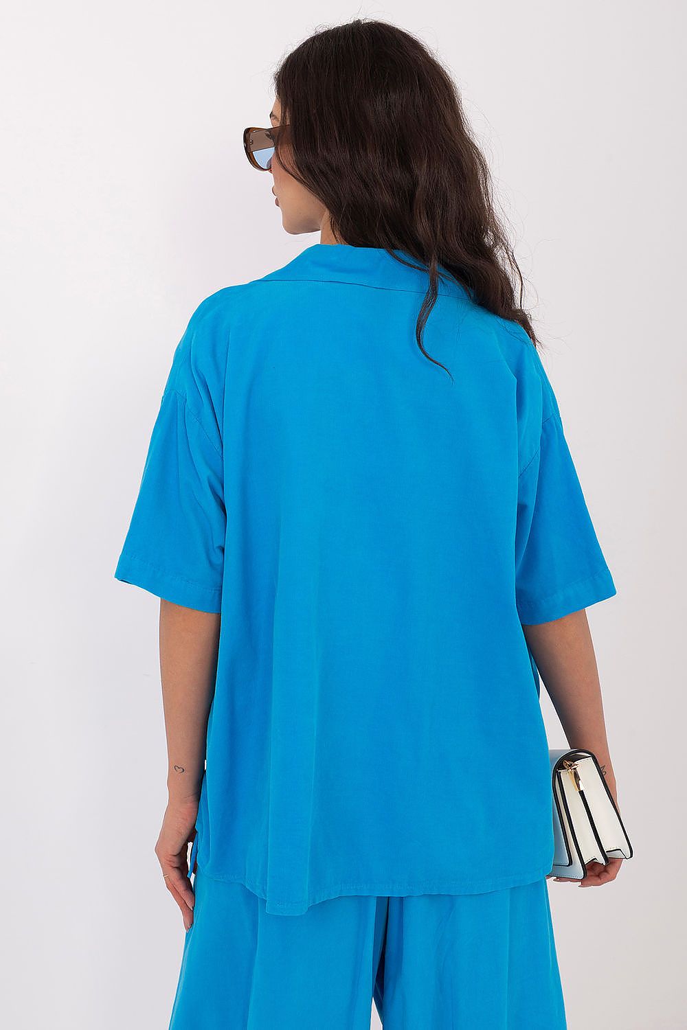 Kurzarm-Bluse Damen – Luftiges Sommerhemd aus 100% Baumwolle