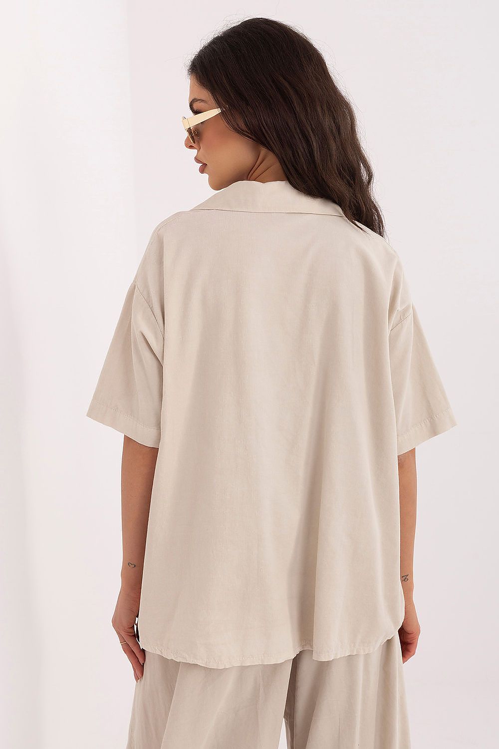 Kurzarm-Bluse Damen – Luftiges Sommerhemd aus 100% Baumwolle
