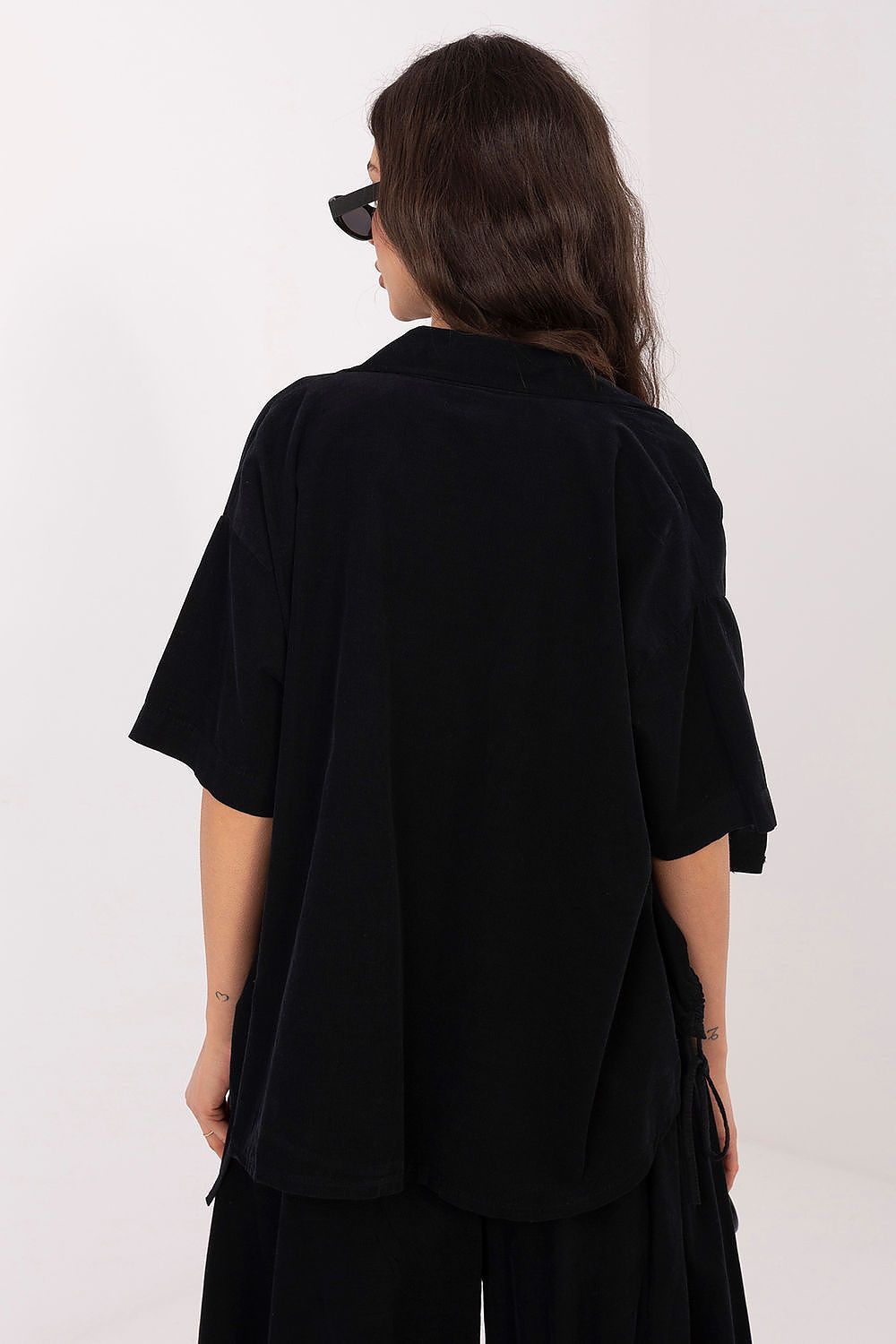 Kurzarm-Bluse Damen – Luftiges Sommerhemd aus 100% Baumwolle