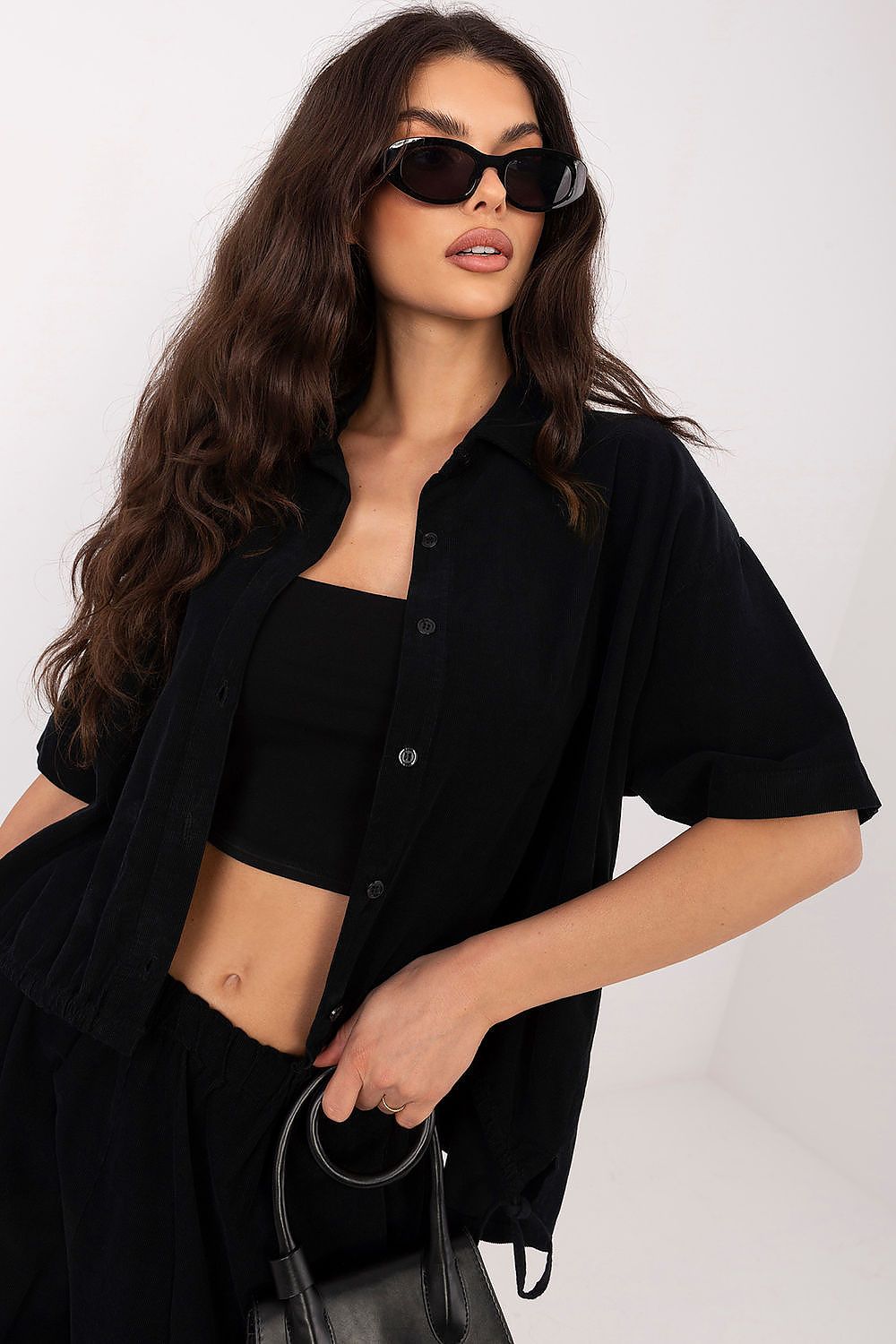 Kurzarm-Bluse Damen – Luftiges Sommerhemd aus 100% Baumwolle