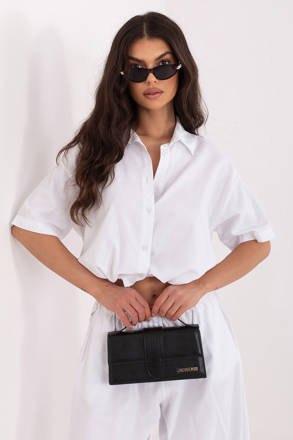 Kurzarm-Bluse Damen – Luftiges Sommerhemd aus 100% Baumwolle