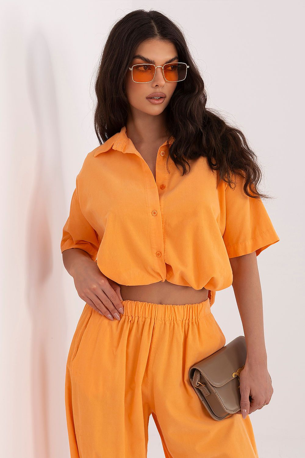 Kurzarm-Bluse Damen – Luftiges Sommerhemd aus 100% Baumwolle