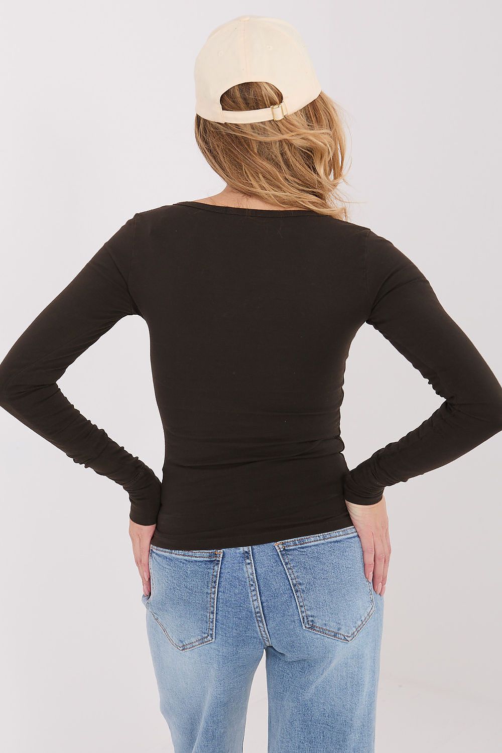 Bluse Damen Stretch Figurbetont Casual