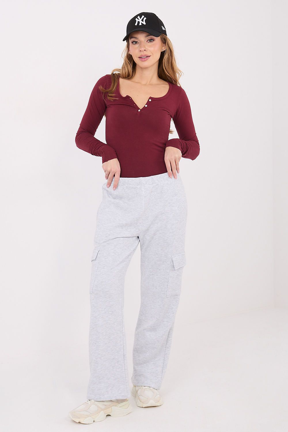 Bluse Damen Stretch Figurbetont Casual