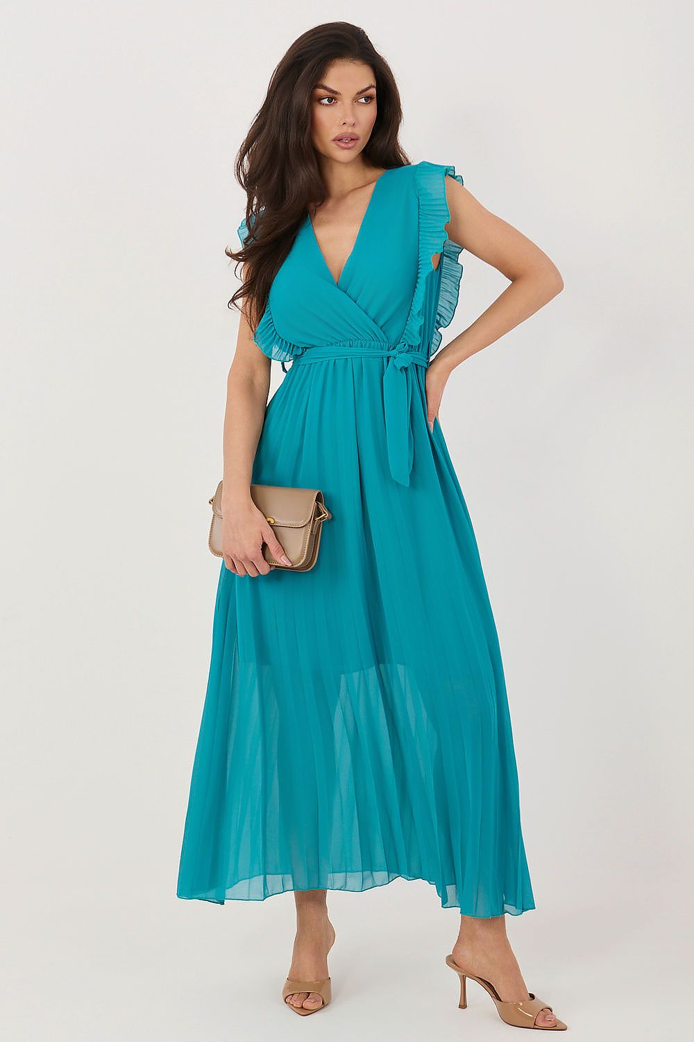Maxikleid Damen Viskose Einheitsgröße – 8 Farben Alltagskleid