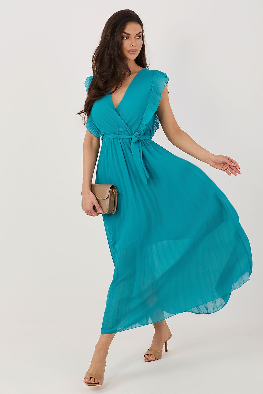 Maxikleid Damen Viskose Einheitsgröße – 8 Farben Alltagskleid