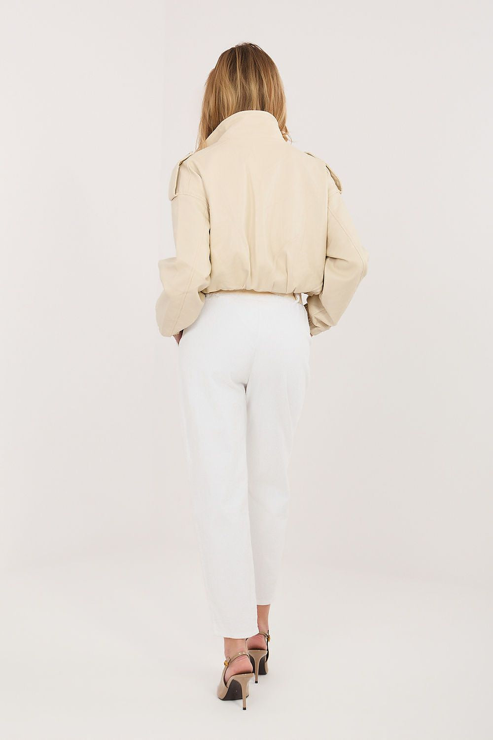 Cordhose Damen 7/8 Zigarettenstil Gürtel Baumwolle Elegant