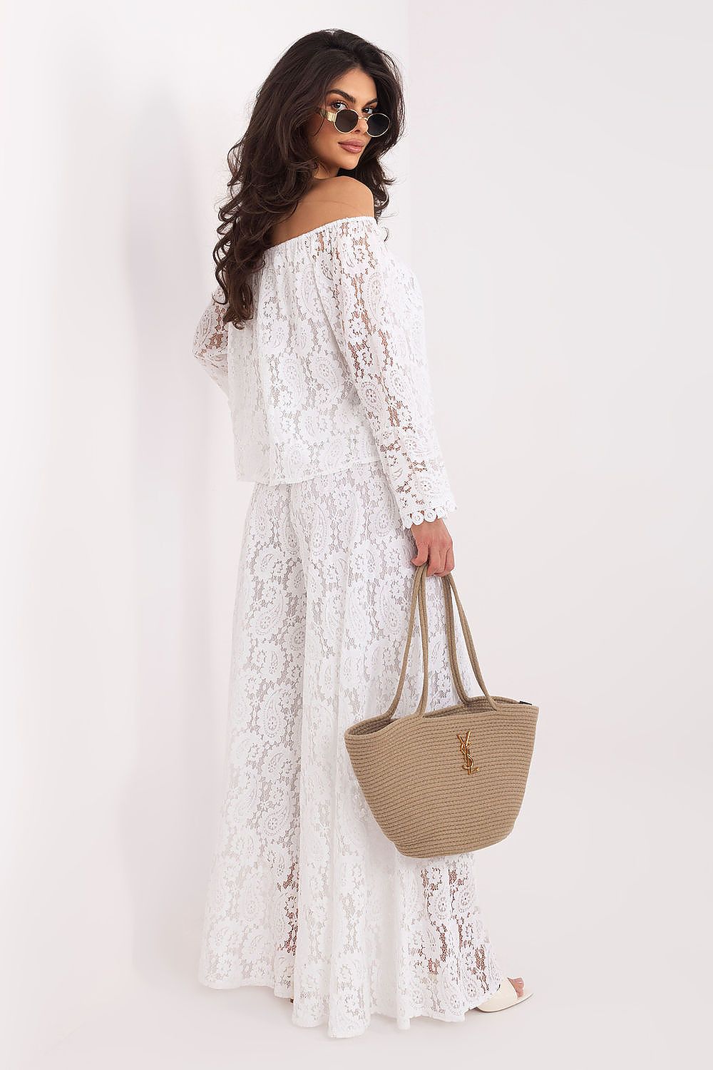 Spitzenhosen Damen – Elegante Palazzo-Hose mit Spitze